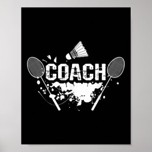 Poster Trem de Raquete Esmagar Tênis de Badminton