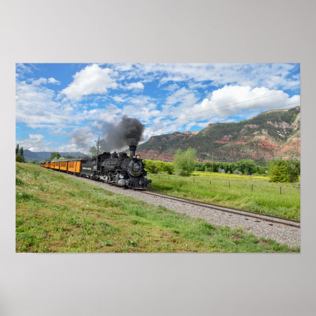 Poster Trem Durango & Silverton Narrow Gauge Railroad (Frente)