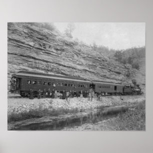 Poster Trem na Burlington e no Missouri