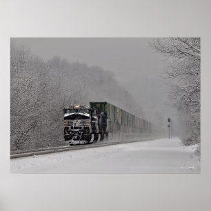 Poster Trem Nevado