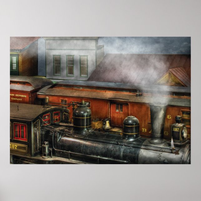 Póster Trem - O pátio de trem II (Frente)