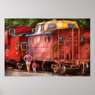 Póster Trem - Pensilvânia, Região Norte Caboose, 477