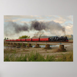 Póster Trem que cruza o rio de Otaki