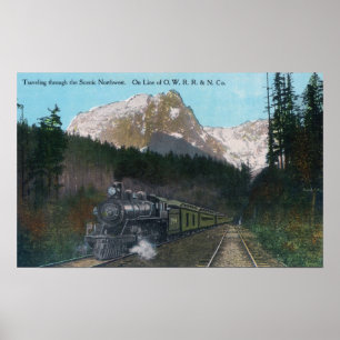 Poster Trem que viaja com o noroeste