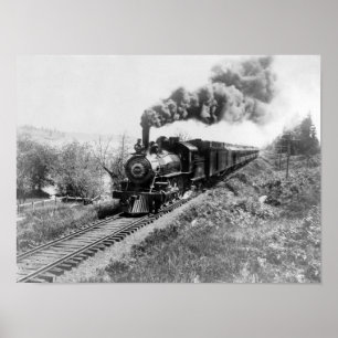 Poster Trem Railway limitado da costa norte próximo