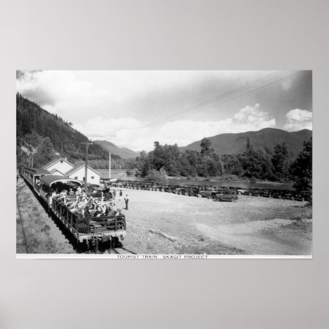 Póster Trem Turístico do Projeto Skagit (Frente)