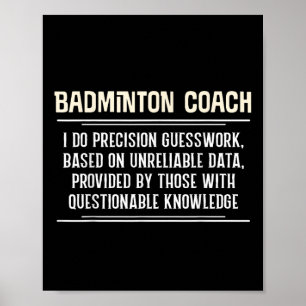 Poster Tremendo Gráfico de Treinador de Badminton - Eu Fa