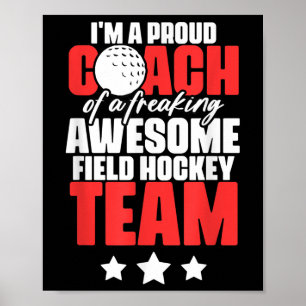 Poster Tremendo Orgulho de Treinamento de Hóquei em Campo