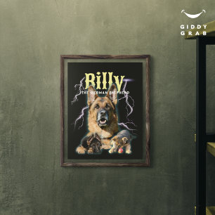 Póster Trendy Bootleg Personalizado Cachorro 90s