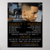 Trendy Hair Cut, Publicidade de barbeiros masculin