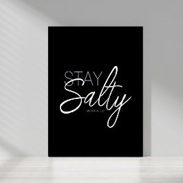 Póster Trendy Keep Salty Typografia Cristã Escritura