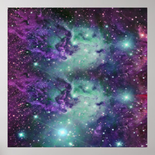 Póster Trendy Legal Sparkly New Nebula Design