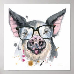 Poster Trendy Pig