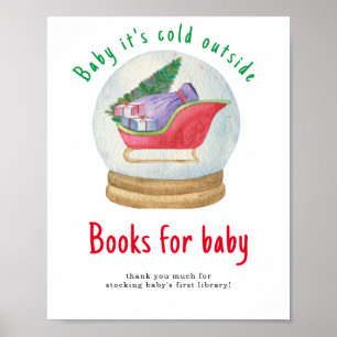 Poster Trenó de Papai Noel - Livros para bebê