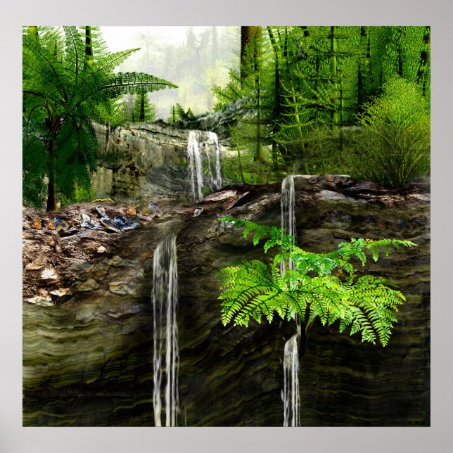 Poster Três águas caem (Frente)