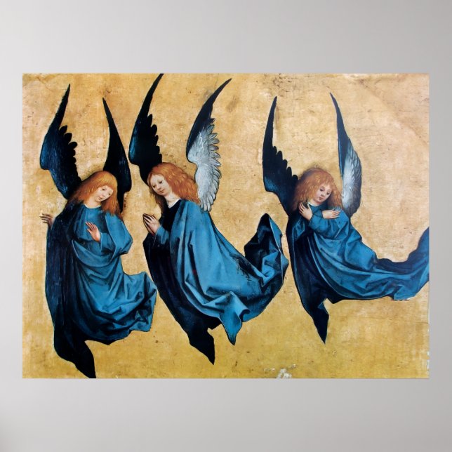 PÓSTER TRÊS ANJOS EM AZUL (Frente)
