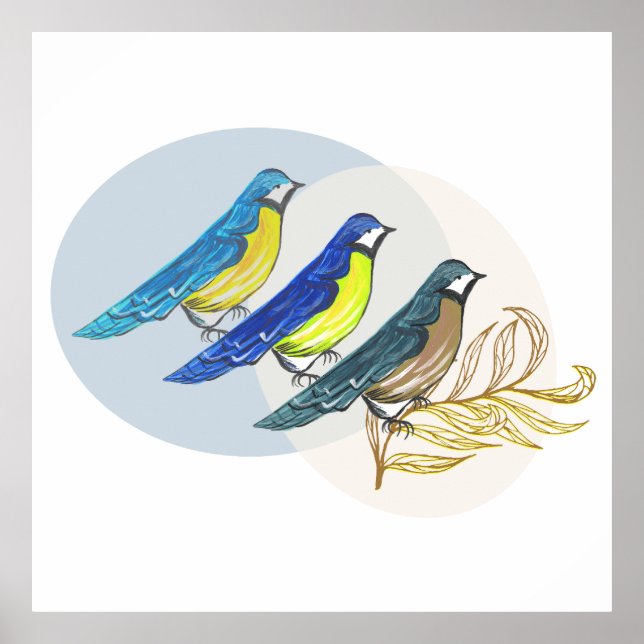 Poster Três Aves (Frente)