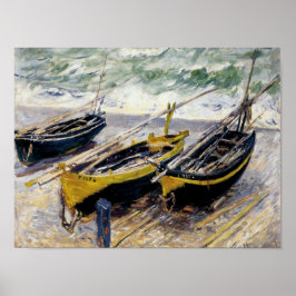 Poster Três Barcos De Pesca