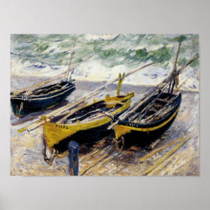 Poster Três Barcos De Pesca