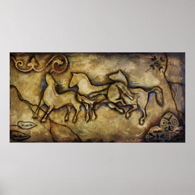 Póster Três Cavalos (Frente)