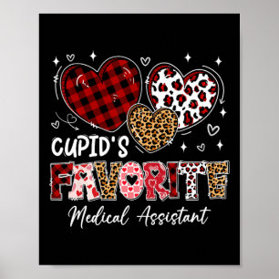 Poster Três Corações Cupido Favorito Médico Istant Valen