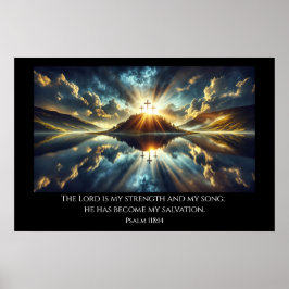 Poster Três Cruzes num Lago