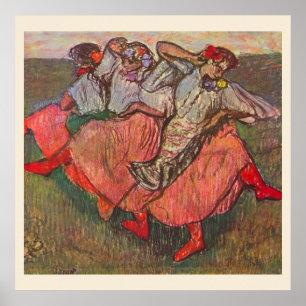 Póster Três Dançarinas Russas por Edgar Degas