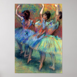 Póster Três Dançarinos por Degas