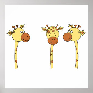 Póster Três Girafas.