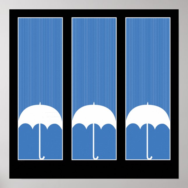 Póster Três Guarda-chuvas (Frente)