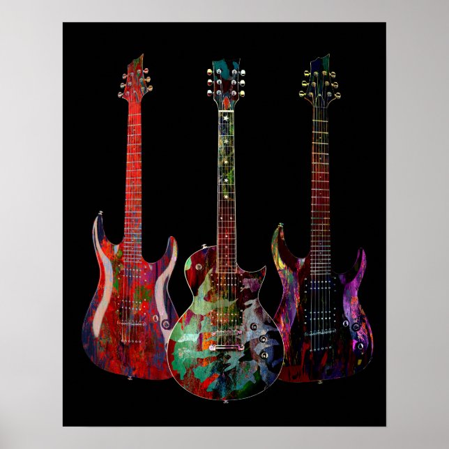 Poster Três Guitarras (Frente)