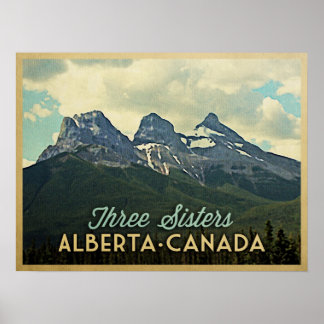 Póster Três Irmãs Alberta Canada