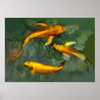 Póster Três Kois em uma fonte