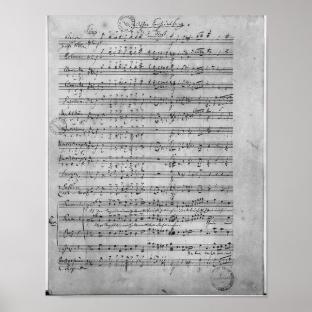 Poster Três Lieder (Frente)