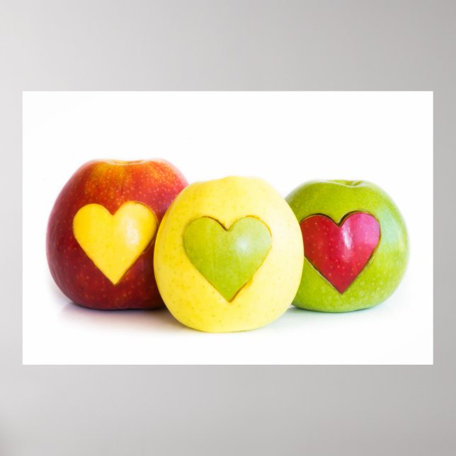 Póster Três maçãs (Frente)