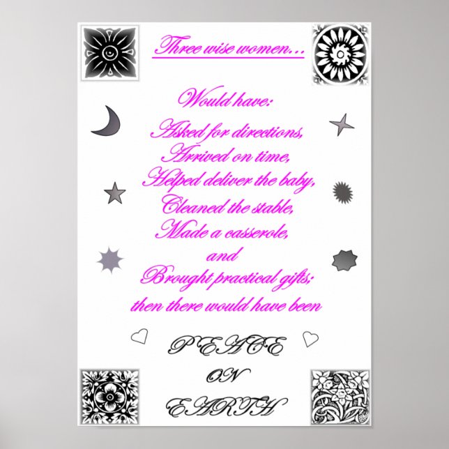 Poster três mulheres sábias (Frente)