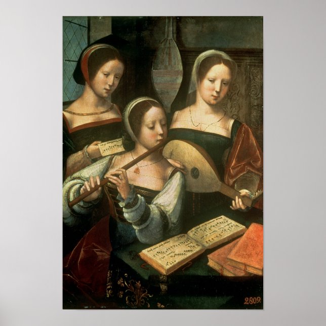 Póster Três músicos (Frente)