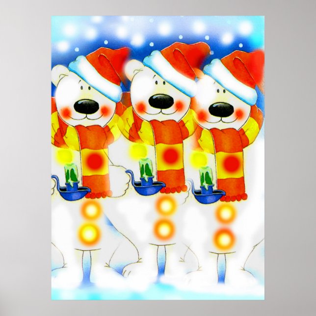 Póster Três Neves no Natal (Frente)