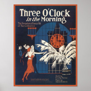 Poster Três O'Clock no Cobrir do Diário da Manhã