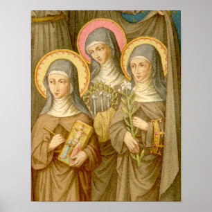 Póster Três Outros Santos Pobres Claros (SAU 027) 11"x14"