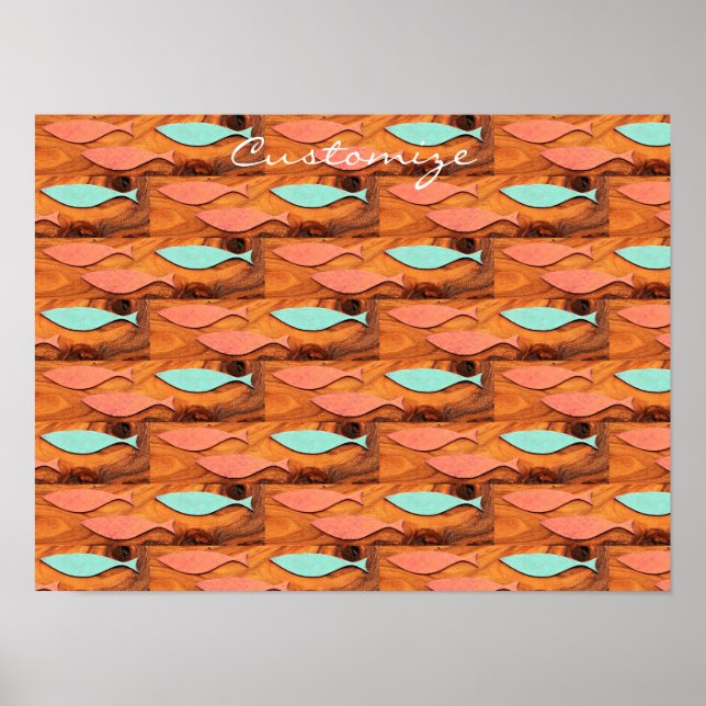 Poster Três padrões de peixe Thunder_Cove (Frente)