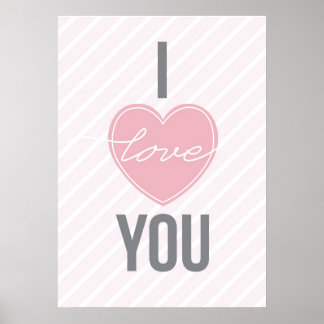 Póster Três Palavras: Eu Te Amo
