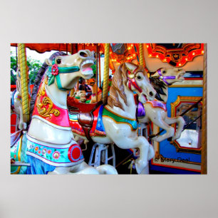 Póster Três pôneis do carrossel