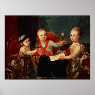Póster Três príncipes, crianças de Charles III