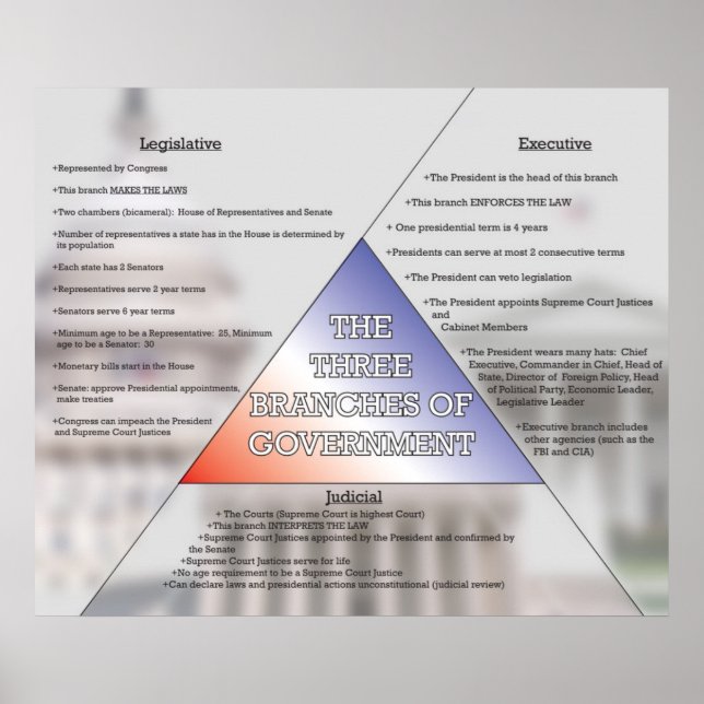 Poster Três ramificações do Governo *ATUALIZADO* (Frente)