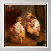 Três Raparigas tricotadas por Walter Firle
