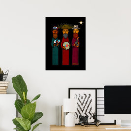 Poster Três Reis Magos Porto-Riquenhos – Parranda