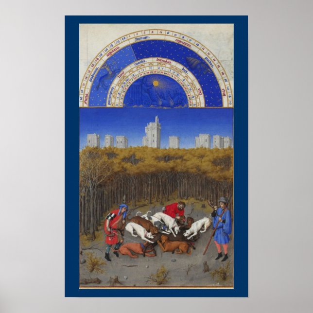 Poster Très Riches Heures - dezembro (Frente)
