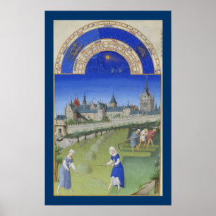 Póster Très Riches Heures - junho