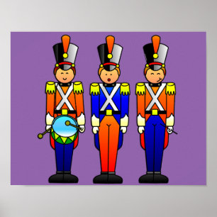 Poster Três soldados de brinquedo espertos na parada